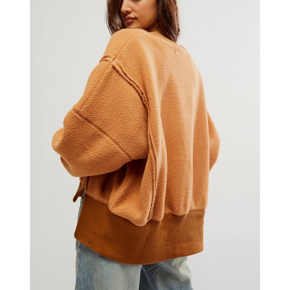 Free People Cozy Camden Sweatshirt - Sandstorm - Picture 3 of 7